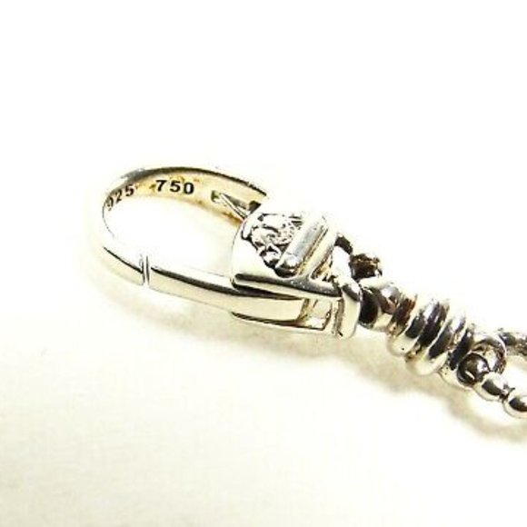 LAGOS Stunning Torsade 18K Yellow Gold Sterling Silver Link Bracelet - Picture 9 of 11